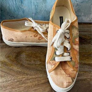 •ALVIERO MARTINI• Map Sneakers